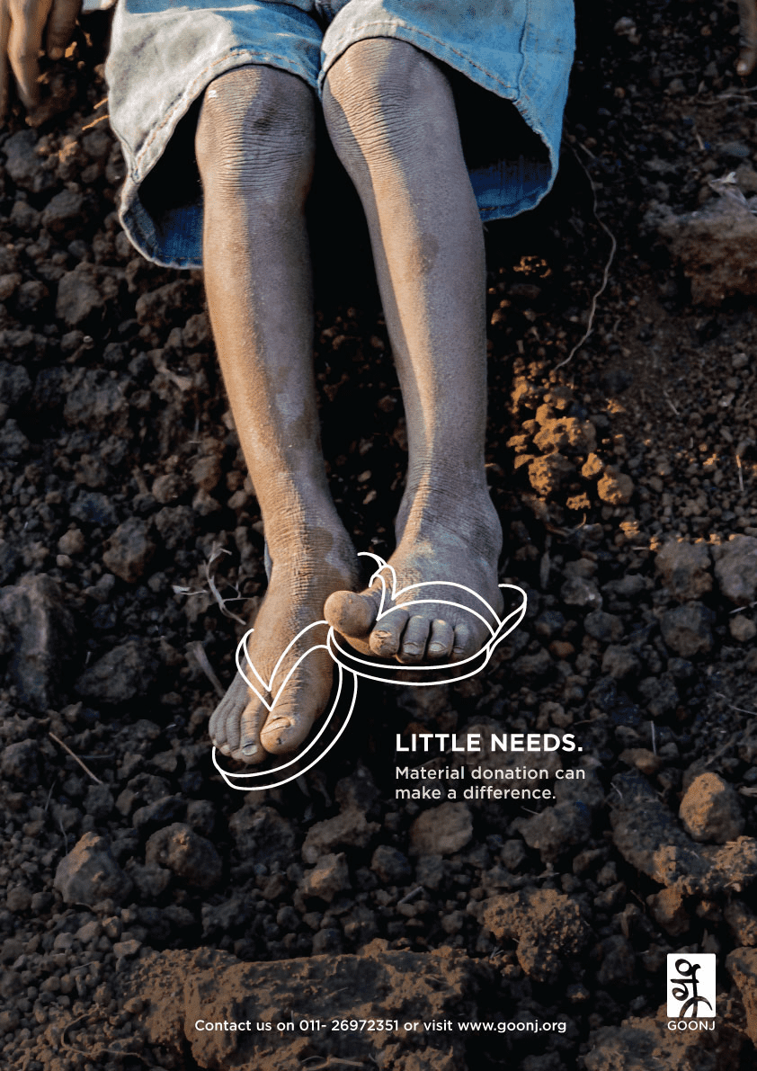 GOONJ – Little Needs, Advertising campaign. Unmesh Nayak