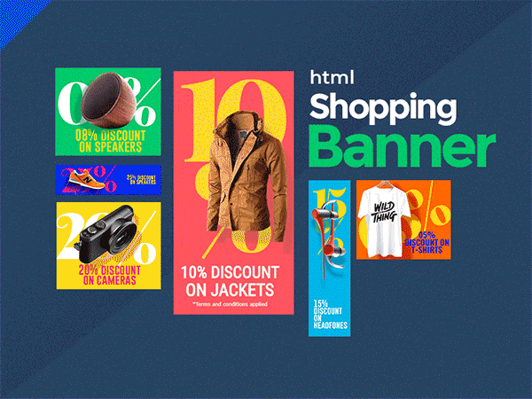 Animated Shopping Banners by Design Studio