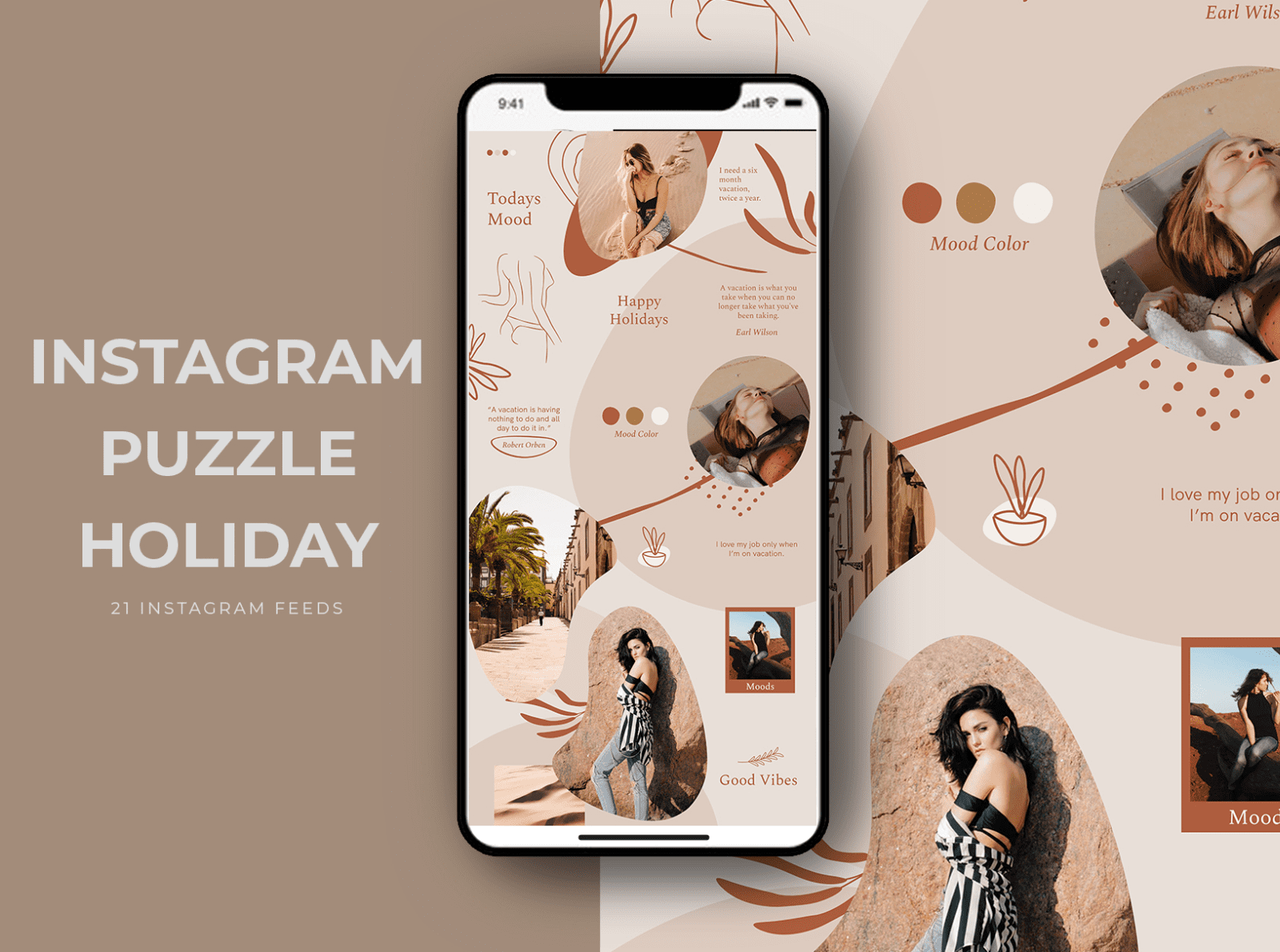 Instagram Puzzle Holiday Templates by Azzahro.std