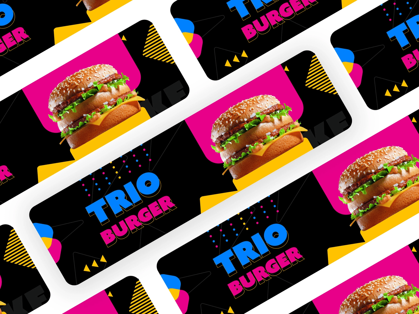 Burger Banner Design by Sandeep Mandloi