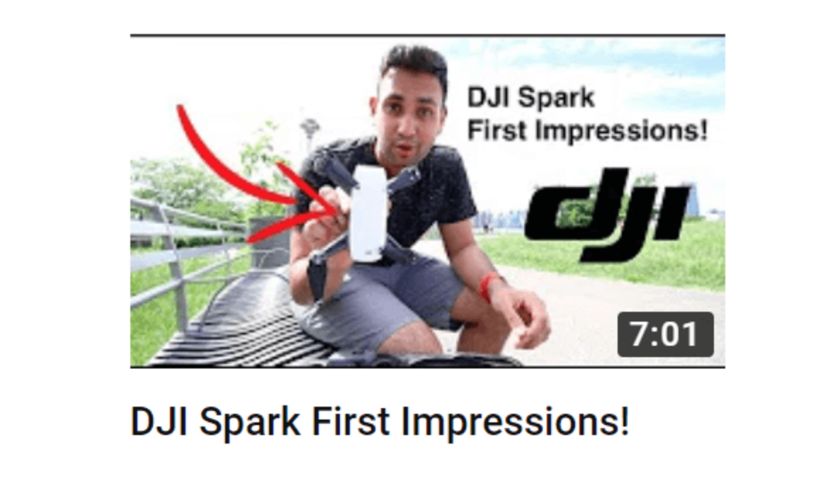 Это видео, где я получаю свой первый дрон DJI Spark