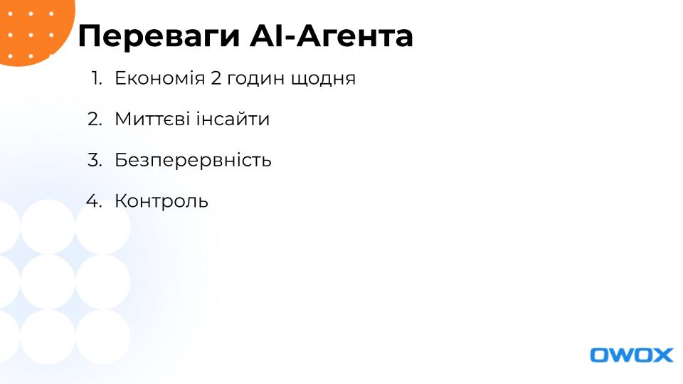Переваги AI-Агента