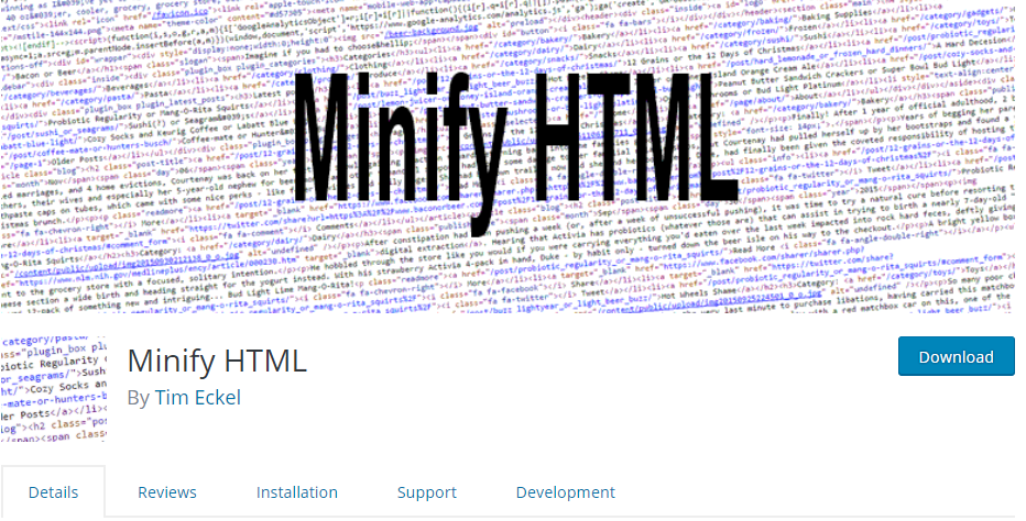 Один из лучших инструментов для этого HTML Minify