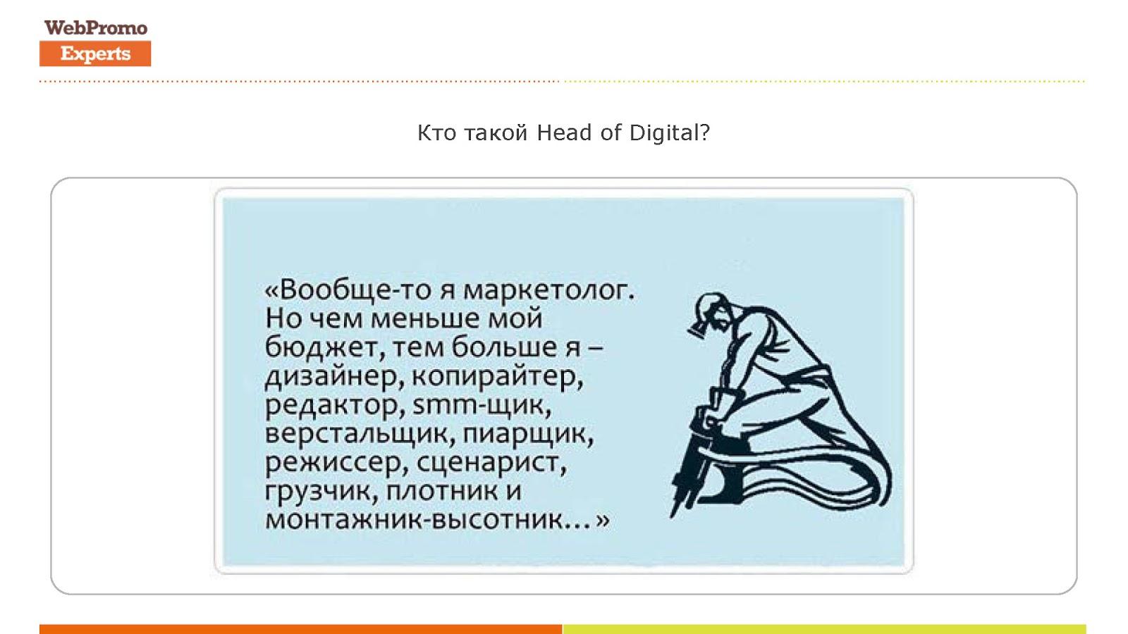 Кто такой Head of Digital?