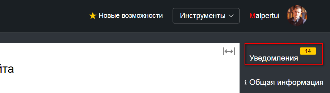 «Уведомления» добавлены в Яндекс.Вебмастер для того, чтобы оперативно реагировать на изменения на сайте.