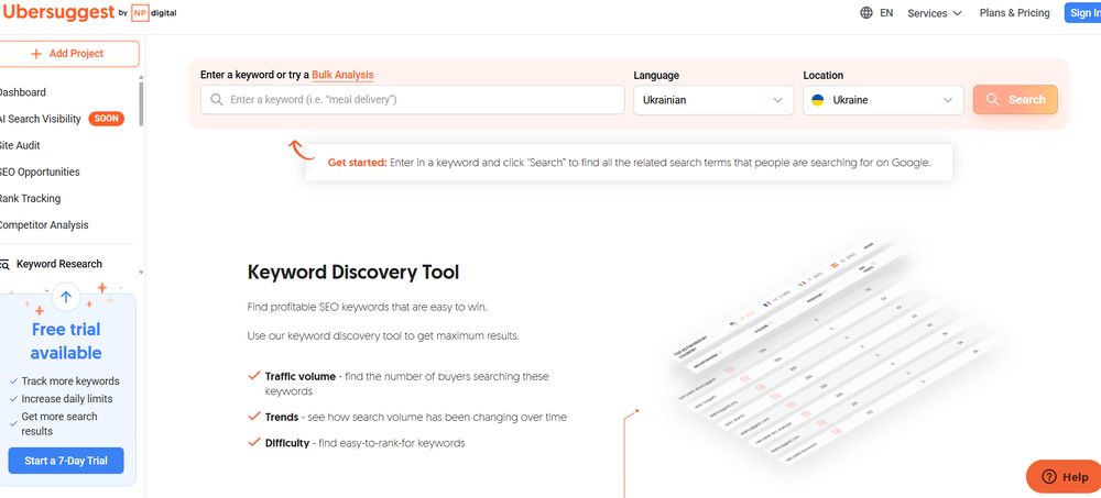Ubersuggest