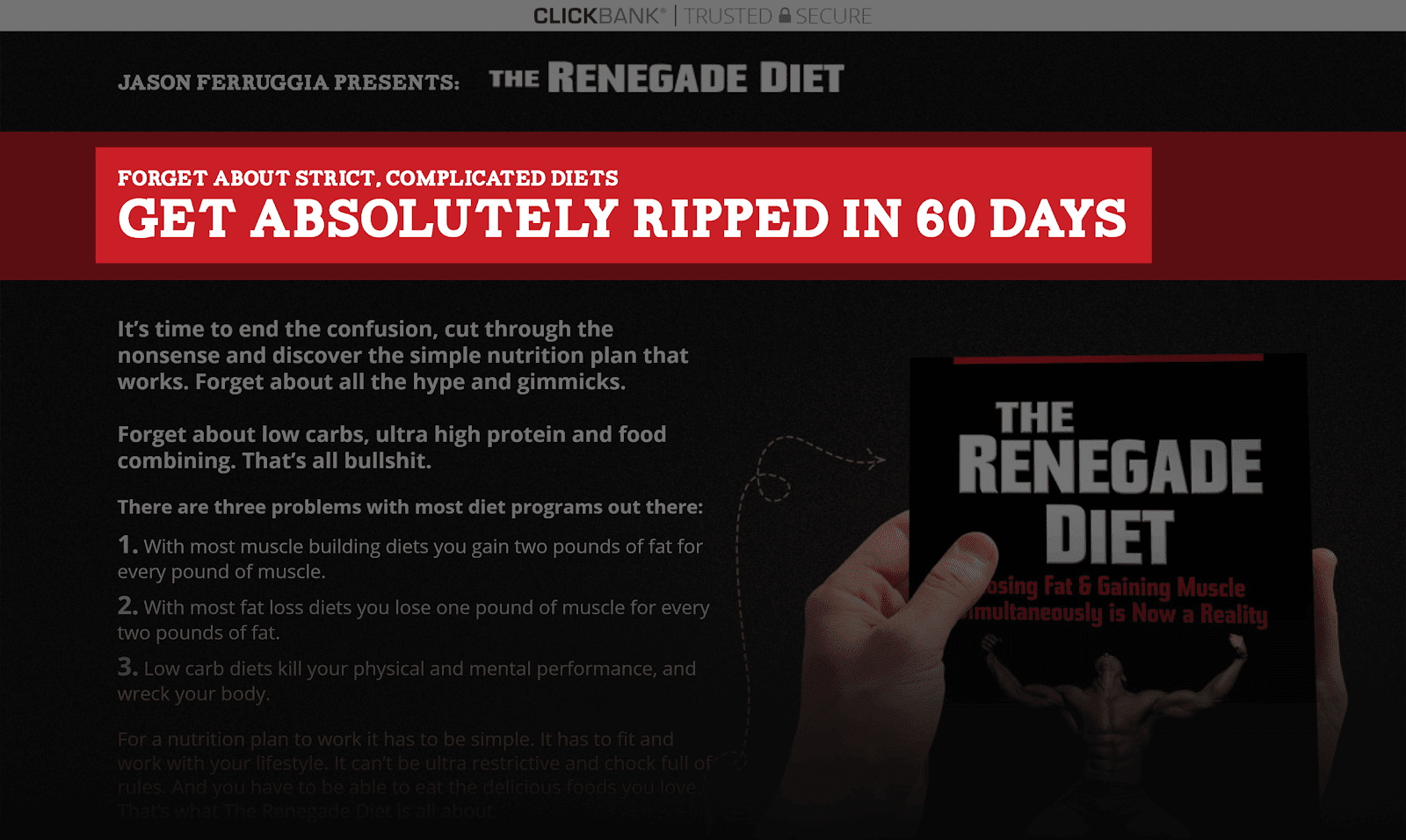 Renegade Diet – Book headline