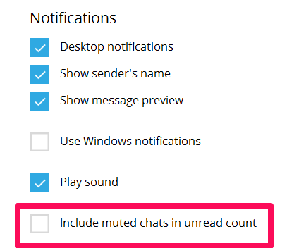 Include muted chats in unread counts
