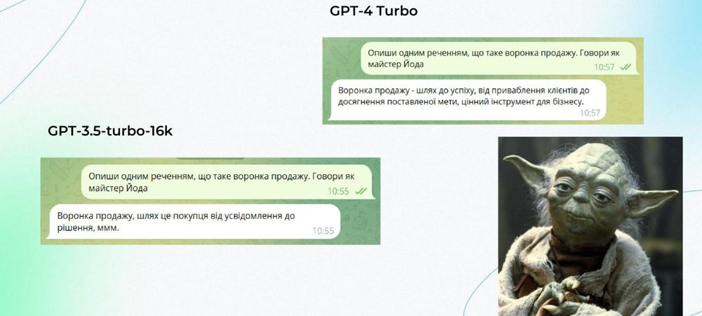 Приклад використання GPT