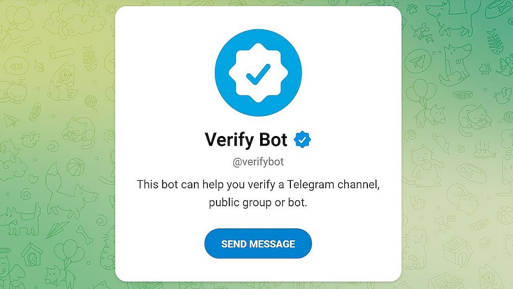 Telegram-канал можно верифицировать